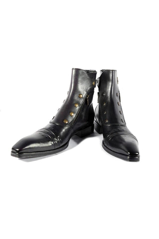 Jo Ghost 3206 Leather Buckle Boots (JG5318)-AmbrogioShoes