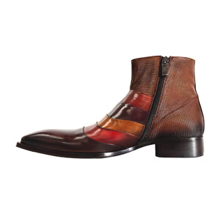 Jo Ghost 3242 Men's Shoes Calf-Skin Leather Ankle Boots (JG5324)-AmbrogioShoes