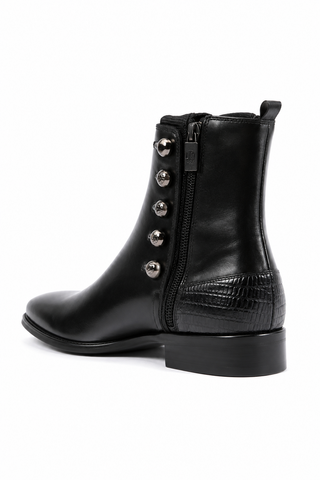 Jo Ghost 3805M Parma Doc Lizard Print Calf-Skin Leather Boots (JG3001)-AmbrogioShoes