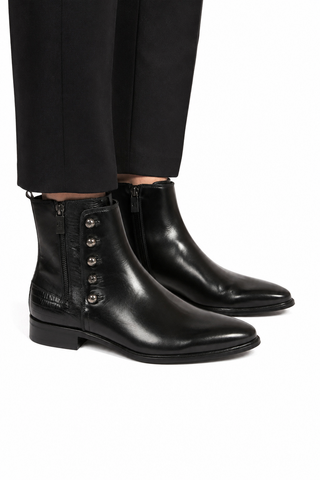Jo Ghost 3805M Parma Doc Lizard Print Calf-Skin Leather Boots (JG3001)-AmbrogioShoes