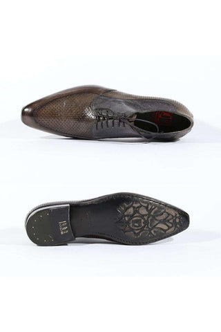 Jo Ghost 4125M Lizard print Leather Moscato Oxfords (JG5127)-AmbrogioShoes