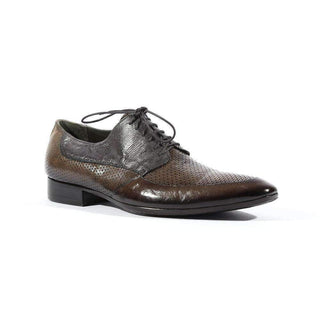 Jo Ghost 4125M Men's Shoes Lizard print Calf-Skin Leather Moscato Oxfords (JG5127)-AmbrogioShoes