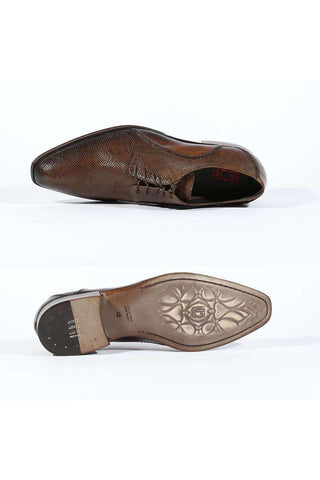 Jo Ghost 4230M Lizard Skin & Leather Oxfords(JG5122)-AmbrogioShoes