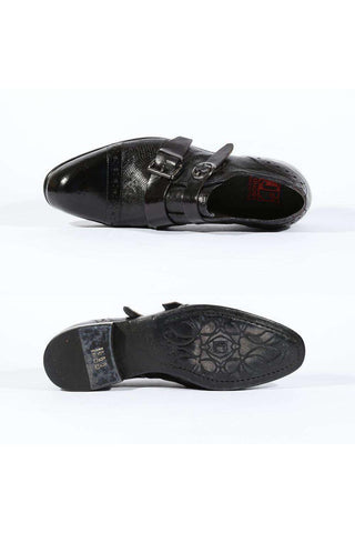 Jo Ghost 4287M Lizard Skin & Leather Loafers (JG5118)-AmbrogioShoes