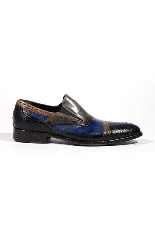 Jo Ghost 4292M Men Shoes Crust Leather Loafers (JG5144)-AmbrogioShoes