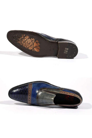 Jo Ghost 4292M Men Shoes Italian Crust Leather Loafers (JG5144)-AmbrogioShoes