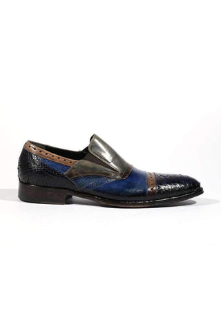Jo Ghost 4292M Men Shoes Italian Crust Leather Loafers (JG5144)-AmbrogioShoes