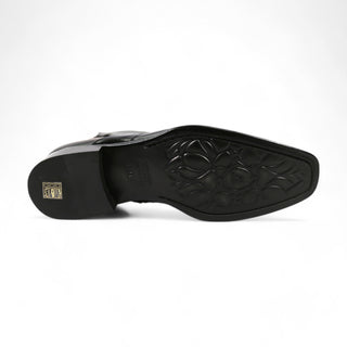 Jo Ghost 4761 Men's Shoes Calf-Skin Leather Pitched Ankle Boots (JG5338)-AmbrogioShoes