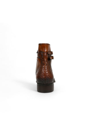 Jo Ghost 4764 Louisiana Crocodile / Lizard Embossed Leather Boots (JG5323)-AmbrogioShoes