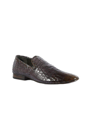 Jo Ghost Crocodile Print Calf-Skin Leather Loafers (JG5112)-AmbrogioShoes