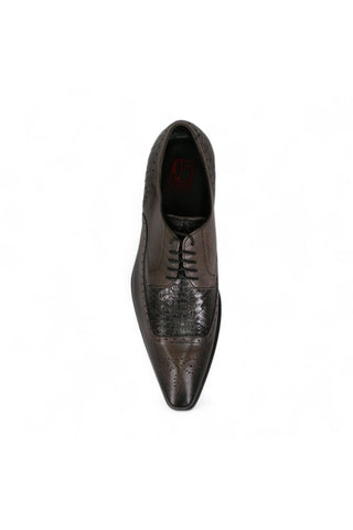 Jo Ghost Men's Designer Shoes Inglese Crust Leather Oxfords (JG2301)-AmbrogioShoes