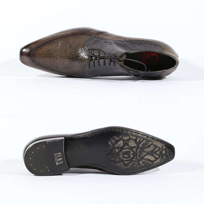 Jo Ghost Mens Italian Shoes Art Bottalato Moscato Oxfords(JG5127)-AmbrogioShoes