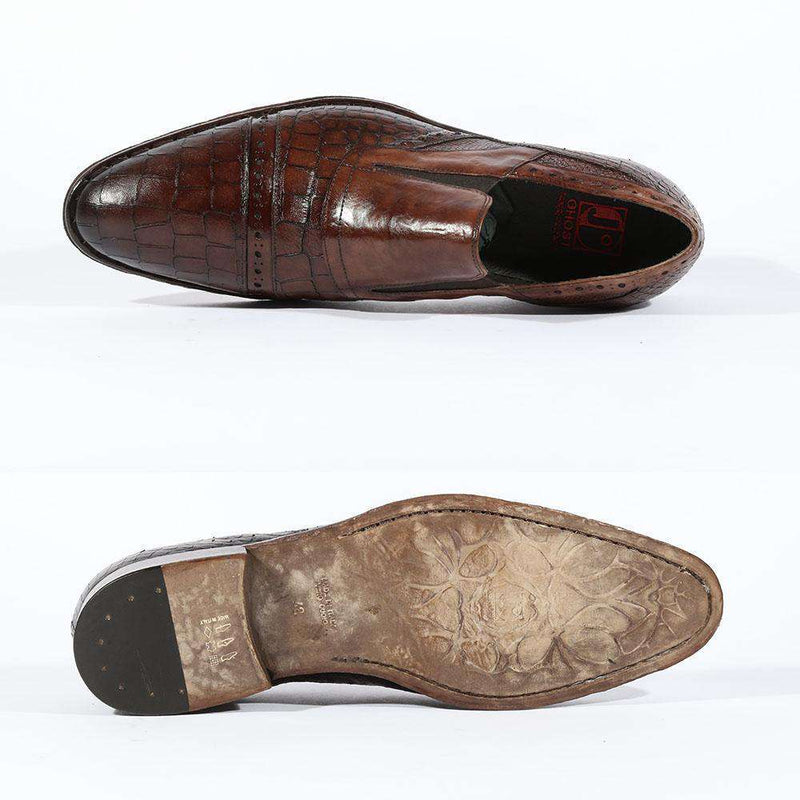 Jo Ghost Mens Italian Shoes Lousiana Baby Bottalato Loafers(JG5113)-AmbrogioShoes