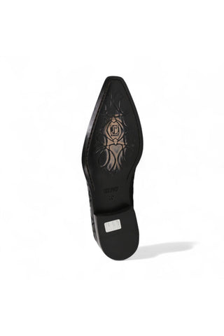 Jo Ghost Parma Doc Col Nero Embroidered Leather Oxfords (JG2201)-AmbrogioShoes