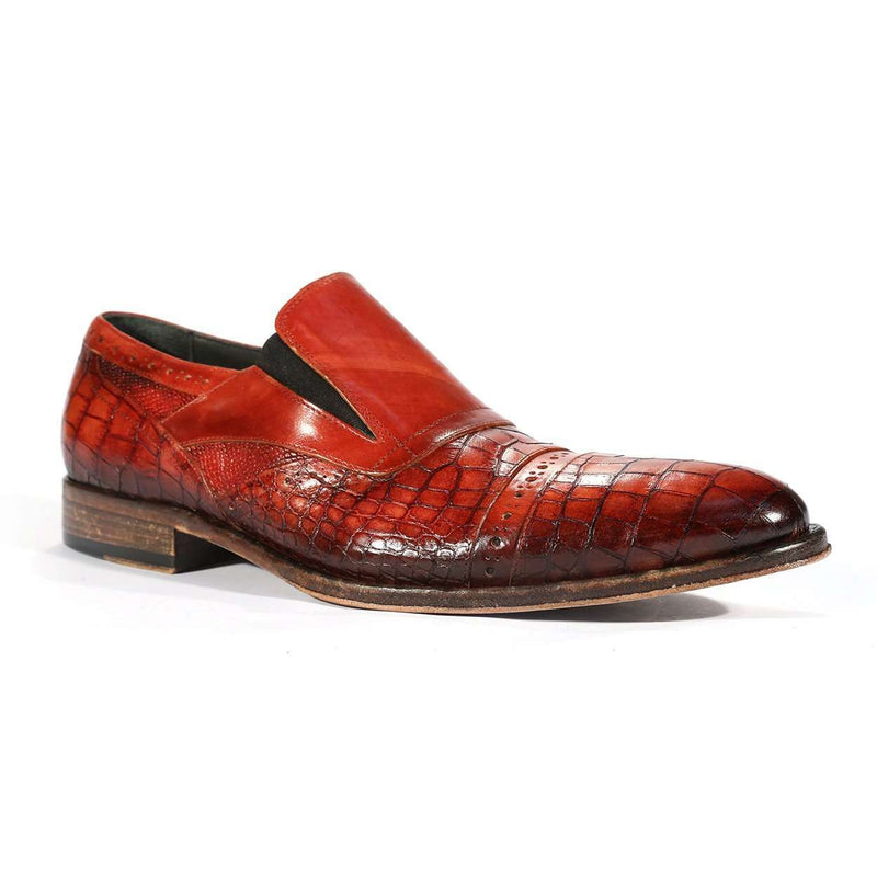 Joghost 4293 Mens Leather And Real Lizard Skin Pellame Luisiana Baby 07584 Loafers (JG5154)-AmbrogioShoes