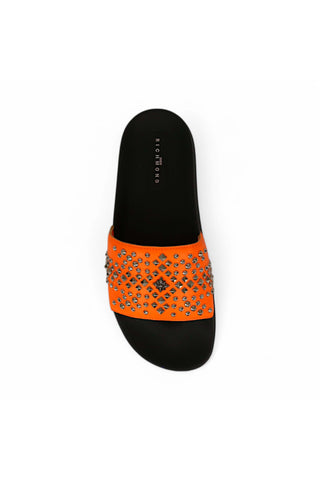 John Richmond 10104 Calf-Skin Leather Slip-on Sandal (JR1004)-AmbrogioShoes