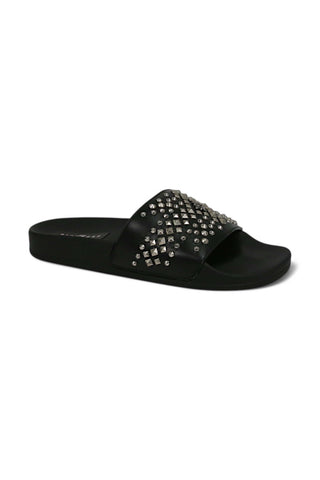 John Richmond 10104 Calf-Skin Leather Slip-on Sandal (JR1004)-AmbrogioShoes