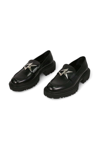 John Richmond 12242 Calf-Skin Leather Slip-On Loafer (JR1007)-AmbrogioShoes