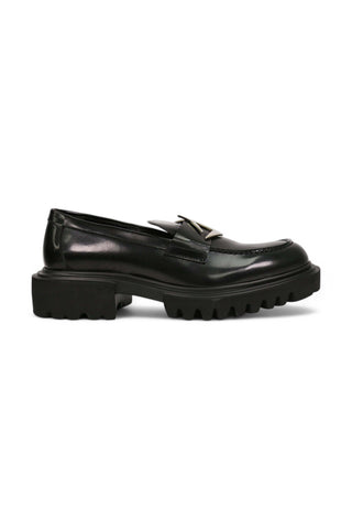 John Richmond 12242 Calf-Skin Leather Slip-On Loafer (JR1007)-AmbrogioShoes