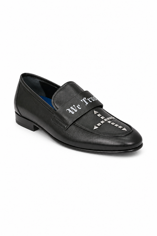 John Richmond 14024 Calf-Skin Leather Slip-On Loafer (JR1011)-AmbrogioShoes
