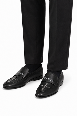 John Richmond 14024 Leather Slip-On Loafer (JR1011)