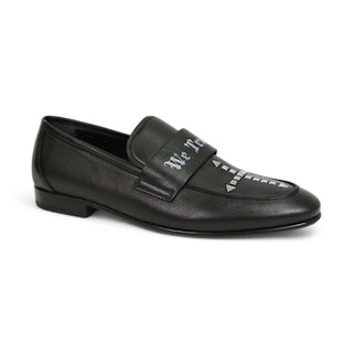 John Richmond 14024 Men's Shoes Calf-Skin Leather Slip-On Loafer (JR1011)-AmbrogioShoes