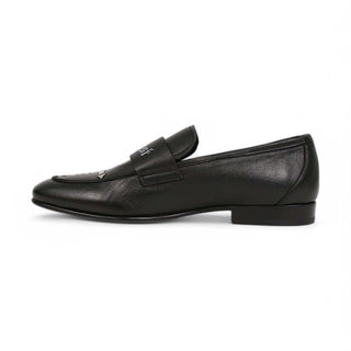 John Richmond 14024 Men's Shoes Calf-Skin Leather Slip-On Loafer (JR1011)-AmbrogioShoes