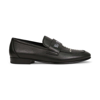 John Richmond 14024 Men's Shoes Calf-Skin Leather Slip-On Loafer (JR1011)-AmbrogioShoes