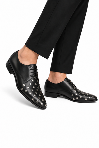 John Richmond 14034 Calf-Skin Leather Lace-Up Derby (JR1015)-AmbrogioShoes