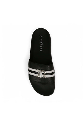 John Richmond 14064 Calf-Skin Leather Slip-on Sandal (JR1003)-AmbrogioShoes