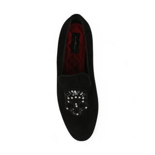 John Richmond 15787 Men's Shoes Suede Leather Slip-On Loafer (JR1010)-AmbrogioShoes