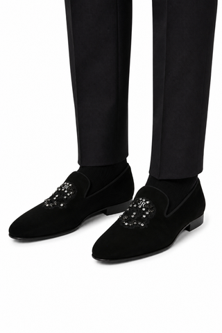 John Richmond 15787 Suede Slip-On Loafer (JR1010)-AmbrogioShoes