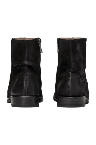 John Varvatos Morrison Black Suede Sheep Leather Sharpei Boots (JV1004)-AmbrogioShoes