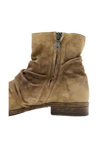 John Varvatos Morrison TeakWood Brown Suede Sheep Leather Sharpei Boots (JV1003)-AmbrogioShoes