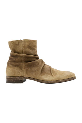 John Varvatos Morrison TeakWood Brown Suede Sheep Leather Sharpei Boots (JV1003)-AmbrogioShoes