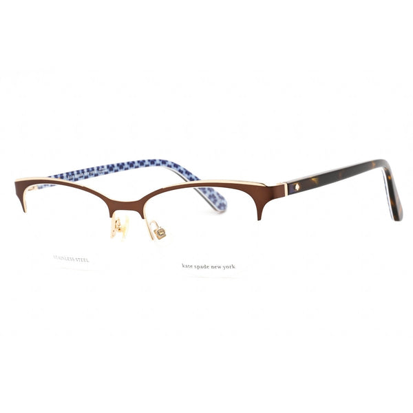 Kate Spade BRIEANA Eyeglasses BROWN/Clear demo lens-AmbrogioShoes