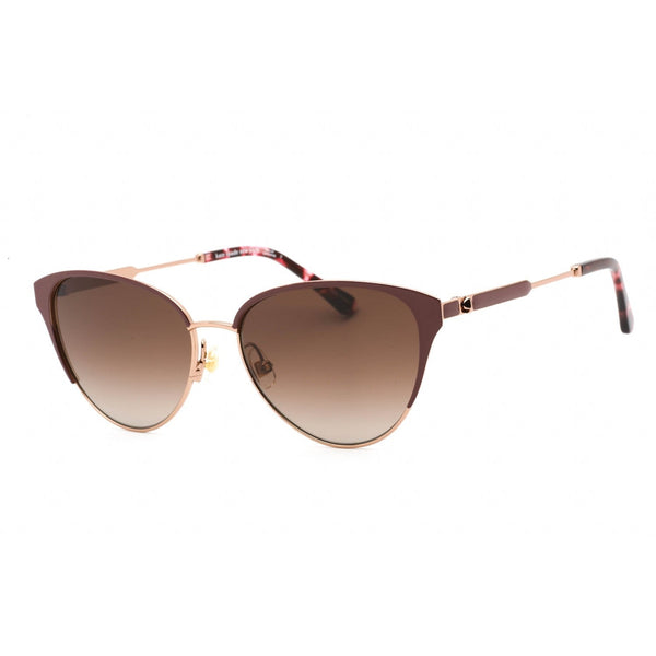 Kate Spade IANNA/G/S Sunglasses Rose Gold Red / Brown Gradient Women's-AmbrogioShoes