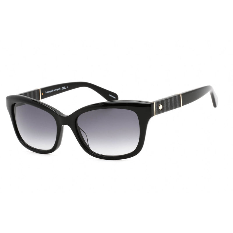 Kate Spade Johanna 2/S Sunglasses Black (9O) / Dark Grey Gradient Women's-AmbrogioShoes