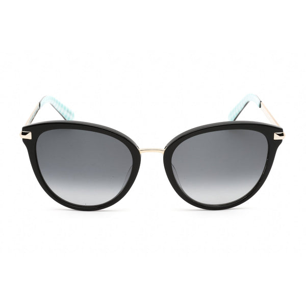 Kate Spade SAVONA/G/S Sunglasses BLACK/GREY SHADED-AmbrogioShoes
