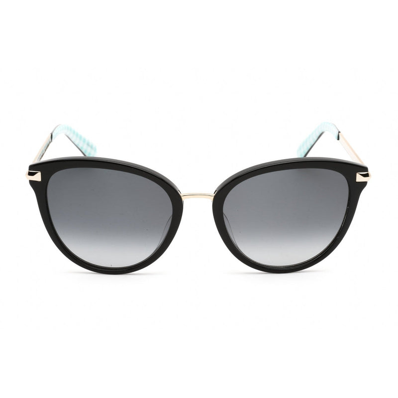 Kate Spade SAVONA/G/S Sunglasses BLACK/GREY SHADED Women's-AmbrogioShoes