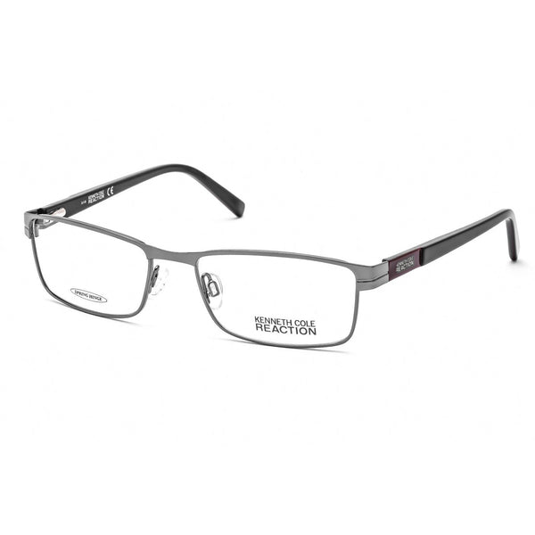 Kenneth Cole Reaction KC0752 Eyeglasses Shiny Gumetal / Clear Lens-AmbrogioShoes