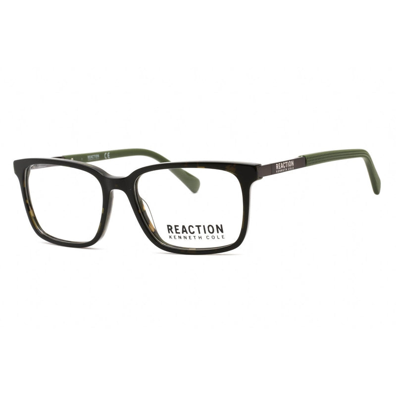 Kenneth Cole Reaction KC0825 Eyeglasses shiny dark green/Clear demo lens-AmbrogioShoes