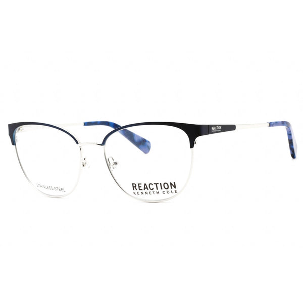 Kenneth Cole Reaction KC0877 Eyeglasses matte blue / clear demo lens-AmbrogioShoes