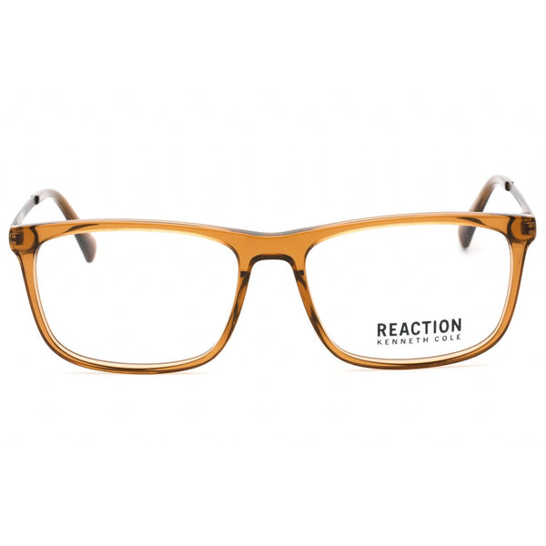 Kenneth Cole Reaction KC0893 Eyeglasses shiny dark brown / clear demo lens-AmbrogioShoes