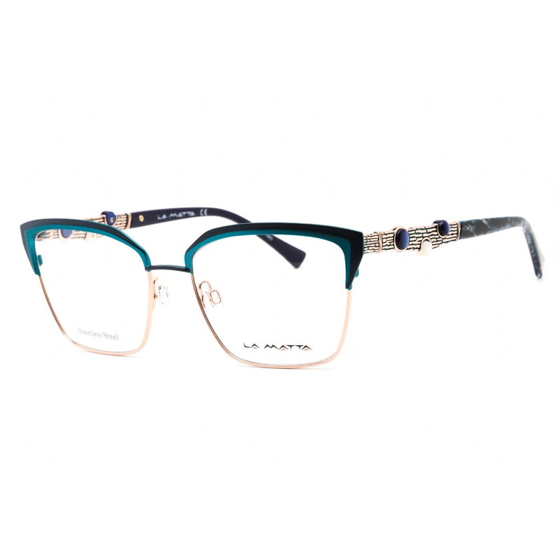 La Matta LMV3305 Eyeglasses Gold/other / Clear Lens-AmbrogioShoes