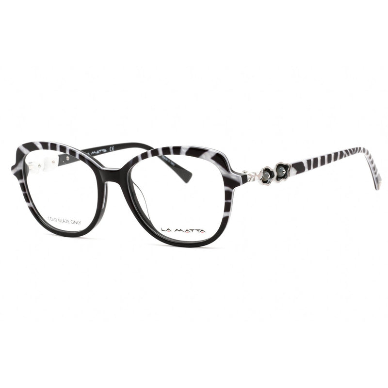 La Matta LMV3320 Eyeglasses Pattern / Clear Lens-AmbrogioShoes