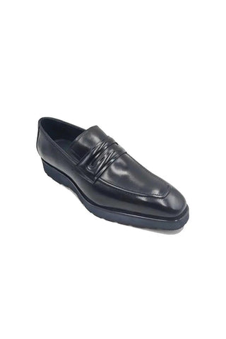 Leather Penny Loafer in Chunky Sole-AmbrogioShoes