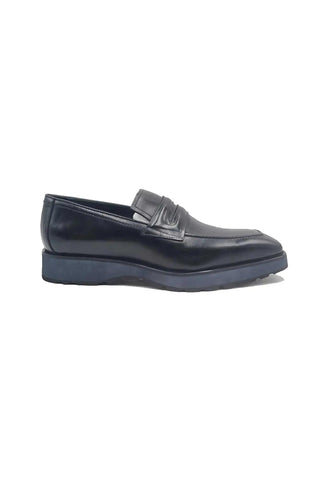 Leather Penny Loafer in Chunky Sole