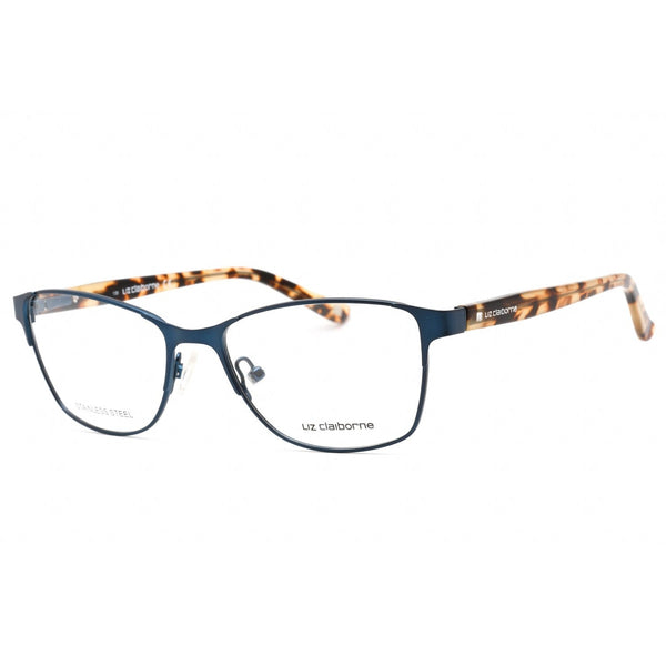 Liz Claiborne L 617 Eyeglasses Navy Semi Matte / Clear Lens-AmbrogioShoes