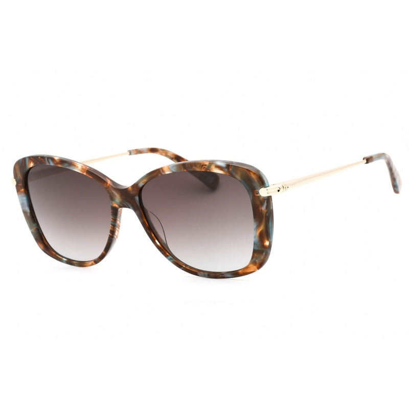 Longchamp LO616S Sunglasses MARBLE BROWN AZURE/Grey Gradient Women's-AmbrogioShoes
